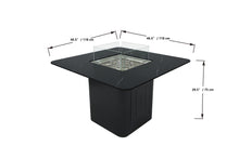 Elementi Plus OFP202BB Brugge Marble Porcelain Dining Table