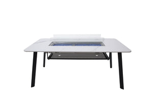 Elementi Plus OFP301BW Oslo Marble Porcelain Dining Table