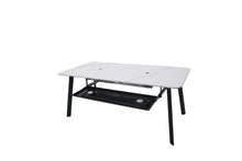 Elementi Plus OFP301BW Oslo Marble Porcelain Dining Table