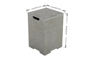 Elementi ONB406 Concrete Square Tank Cover with Removable Top