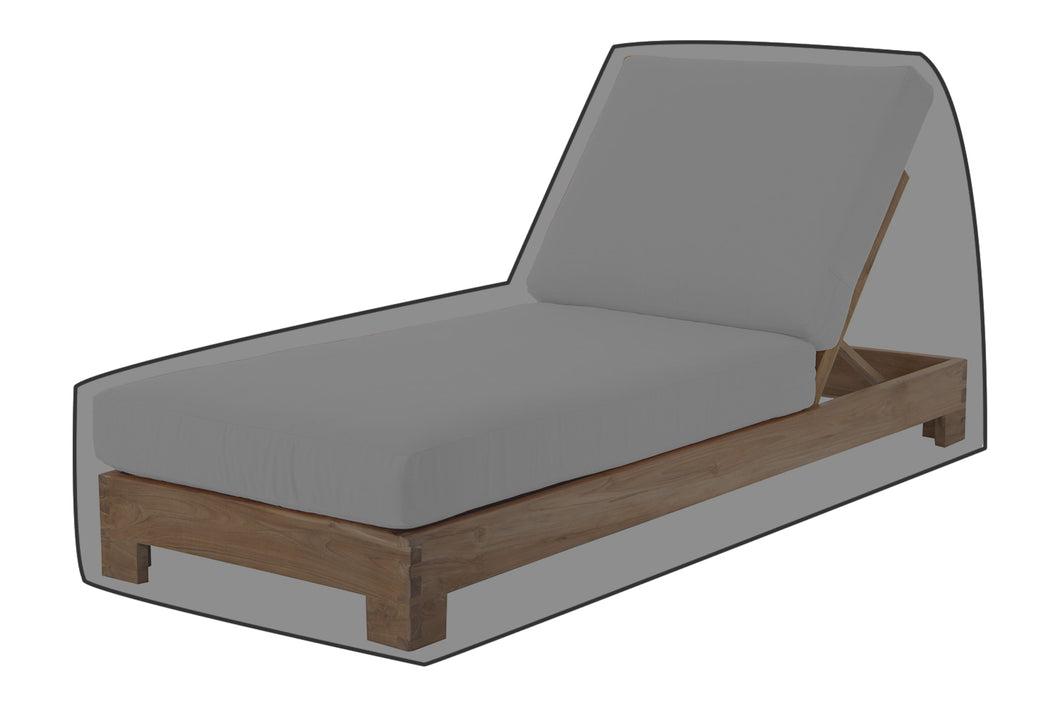 Pacific Teak Outdoor Chaise Lounger WeatherMAX Outdoor Weather Cover