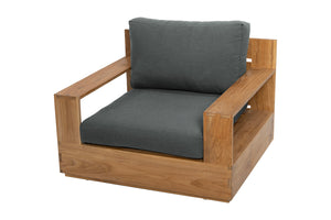 4 pc Pacific Teak Deep Seating Set with 72" Coffee Table. Sunbrella Cushion.