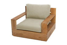 Pacific Teak Outdoor Club Chair. Sunbrella Cushion