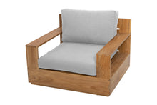 Pacific Teak Club Chair w/ Ottoman. Sunbrella Cushion.