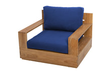 4 pc Pacific Teak Deep Seating Set with 72" Coffee Table. Sunbrella Cushion.