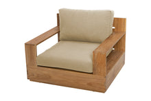 6 pc Pacific Teak Club Chair Chat Group with Coffee and End Table. Sunbrella Cushion.