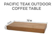 Pacific Teak Outdoor Coffee Table - 3 Sizes