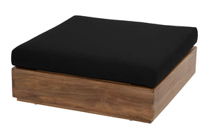 Pacific Teak Outdoor Ottoman. Sunbrella Cushion