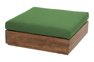 Pacific Teak Outdoor Ottoman. Sunbrella Cushion