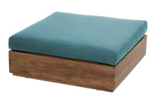 Pacific Teak Outdoor Ottoman. Sunbrella Cushion