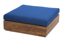 Pacific Teak Outdoor Ottoman. Sunbrella Cushion