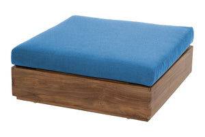 Pacific Teak Outdoor Ottoman. Sunbrella Cushion