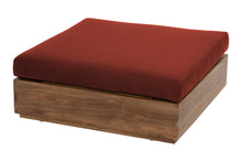 Pacific Teak Outdoor Ottoman. Sunbrella Cushion