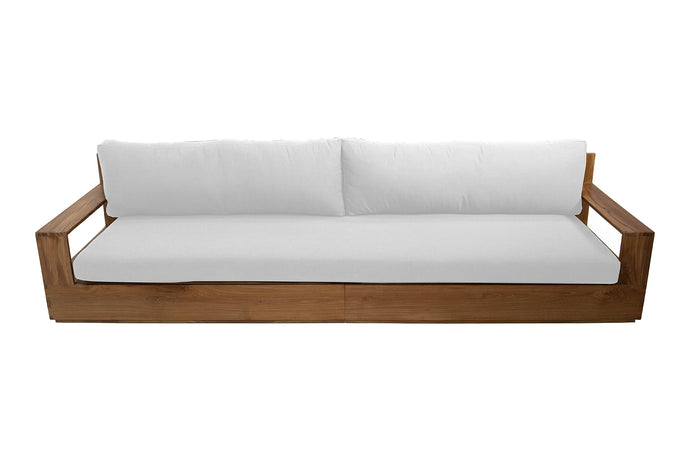 Pacific Teak Outdoor Sofa. Sunbrella Cushion