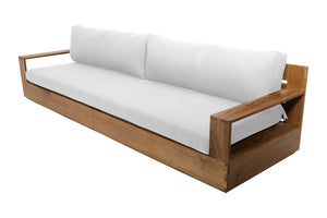 Pacific Teak Outdoor Sofa. Sunbrella Cushion