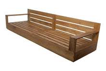 Pacific Teak Outdoor Sofa. Sunbrella Cushion