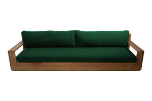 Pacific Teak Outdoor Sofa. Sunbrella Cushion