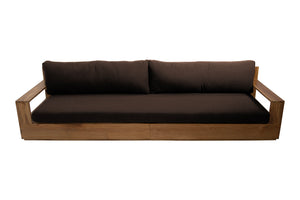 Pacific Teak Outdoor Sofa. Sunbrella Cushion