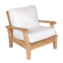 Royal Teak Miami Deep Seating Adjustable Club Chair with Sunbrella Cushion