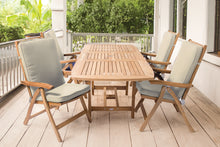 Royal Teak 5-Piece Estate Teak Dining Set with 60-78" Rectangular Expansion Table