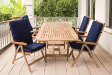 Royal Teak 5-Piece Estate Teak Dining Set with 60-78" Rectangular Expansion Table
