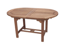 Royal Teak 5-Piece Sailmate Teak and Sling Dining Set with 60-78" Oval Expansion Table