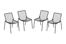 EMU Rio Stackable Steel Mesh Dining Side Chair Set