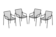 EMU Rio Stackable Steel Mesh Dining Arm Chair Set