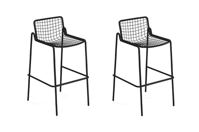 Set of 2 EMU Rio Stackable Steel Mesh Barstool