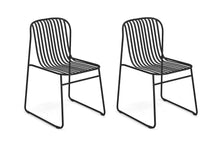 EMU Riviera Outdoor Stackable Steel Side Chair Set