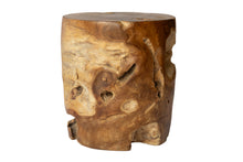 Teak Root Block End Table