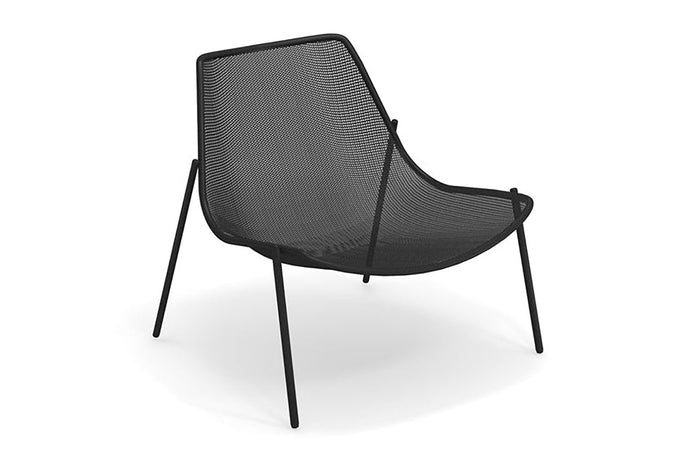 EMU Round Stackable Steel Mesh Lounge Chair