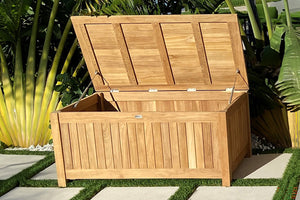 Solid Teak Outdoor Storage Box