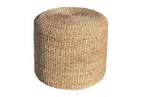 Willow Creek Designs 24" Seagrass Natural Rattan Round Pouf