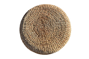 Willow Creek Designs 24" Seagrass Natural Rattan Round Pouf