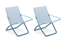 Set of 2 EMU Snooze Outdoor Textilene Folding Lounge Chair