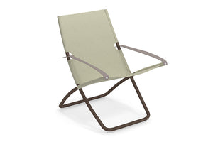 Set of 2 EMU Snooze Outdoor Textilene Folding Lounge Chair