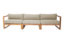 Venice Teak Outdoor Deluxe Sofa. Sunbrella Cushion