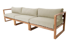 Venice Teak Outdoor Deluxe Sofa. Sunbrella Cushion