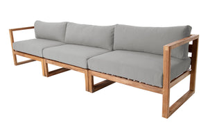 Venice Teak Outdoor Deluxe Sofa. Sunbrella Cushion