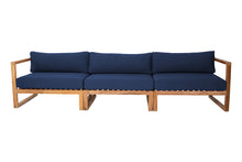 Venice Teak Outdoor Deluxe Sofa. Sunbrella Cushion