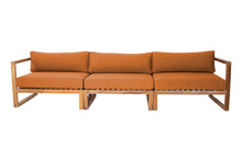 Venice Teak Outdoor Deluxe Sofa. Sunbrella Cushion