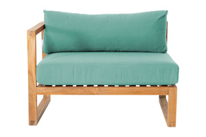 Venice Teak Outdoor Left Arm Chair. Sunbrella Cushion