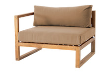 Venice Teak Outdoor Left Arm Chair. Sunbrella Cushion