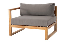 Venice Teak Outdoor Left Arm Chair. Sunbrella Cushion