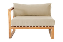 Venice Teak Outdoor Left Arm Chair. Sunbrella Cushion