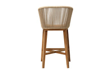 Set of 2 Westlake Rope & Teak Outdoor Bar Stool