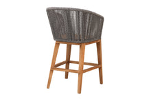 Set of 2 Westlake Rope & Teak Outdoor Counter Stool