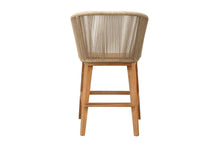 Set of 2 Westlake Rope & Teak Outdoor Counter Stool