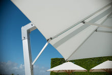 Bambrella Rectangular Hurricane Side Wind Aluminum Manual Lift Cantilever Umbrella